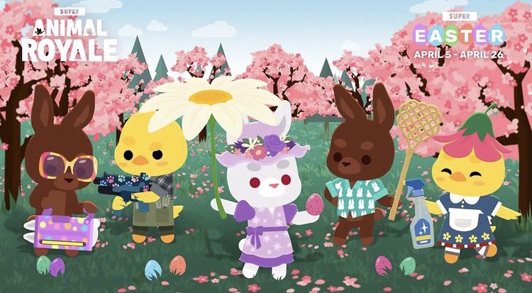 Fröhlichen Super Ostern!🐰🥚

Vergiss nicht die Ostereier Jagt vor Dienstag dem 26. April zu beenden, um sie gegen exklusive Feiertags Items einzutauschen.