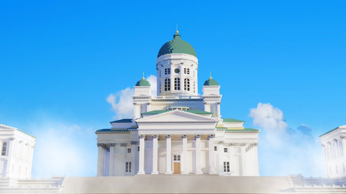 OranjeMC's tweet photo. Helsinki Cathedral, Helsinki, Finland 🇫🇮

Built by: me
Render by: @xx11100101xxowo

#Minecraft  #minecraft建築コミュ     
#Minecraft都市開発 #Minecraftbuilds https://t.co/GDuuXRn6TK