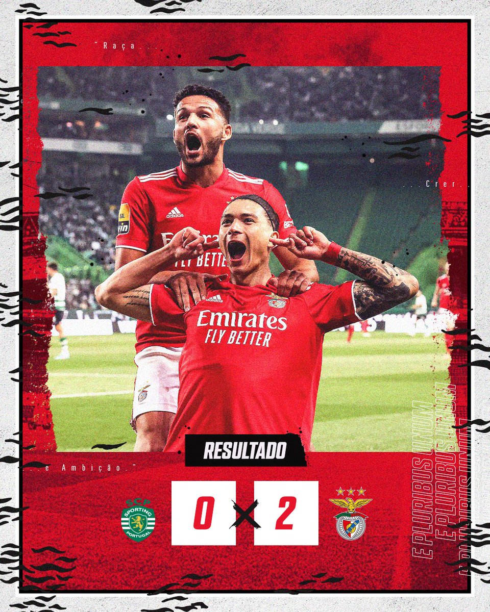 #SCPSLB | ⏹ FINAL DO JOGO EM ALVALADE!! 🔴⚪

#Emirates 
#EPluribusUnum #LigaPortugalbwin