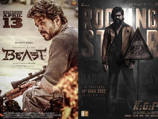 KonguScreens's tweet photo. We repeat...

#BeastMovie Day 5, landing on such a short trip!

#KGFChapter2 Day 4, taking off for a long trip! https://t.co/OW26jfHukF