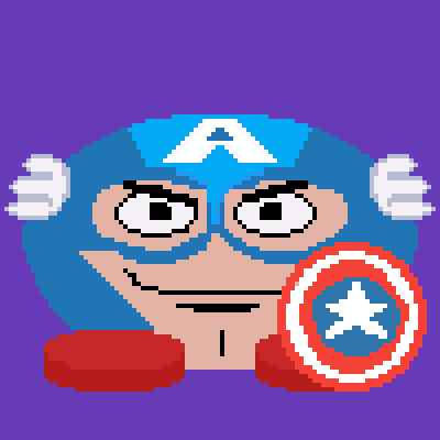 EggmanMaster's tweet photo. Egg Capitain America
https://t.co/cDFhqivqXw
#capitainAmerica #marvel #nft #opensea  #pixelart https://t.co/jPQlJI9NDP