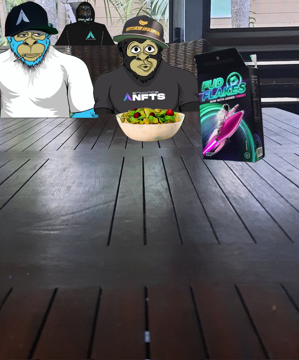 Enviralymental's tweet photo. #EnhancedApes 
@HelloEnhance 
@SafeMoonAce 
#enhancedbreakfast
#enhancedFamily https://t.co/aOEasyRjpm