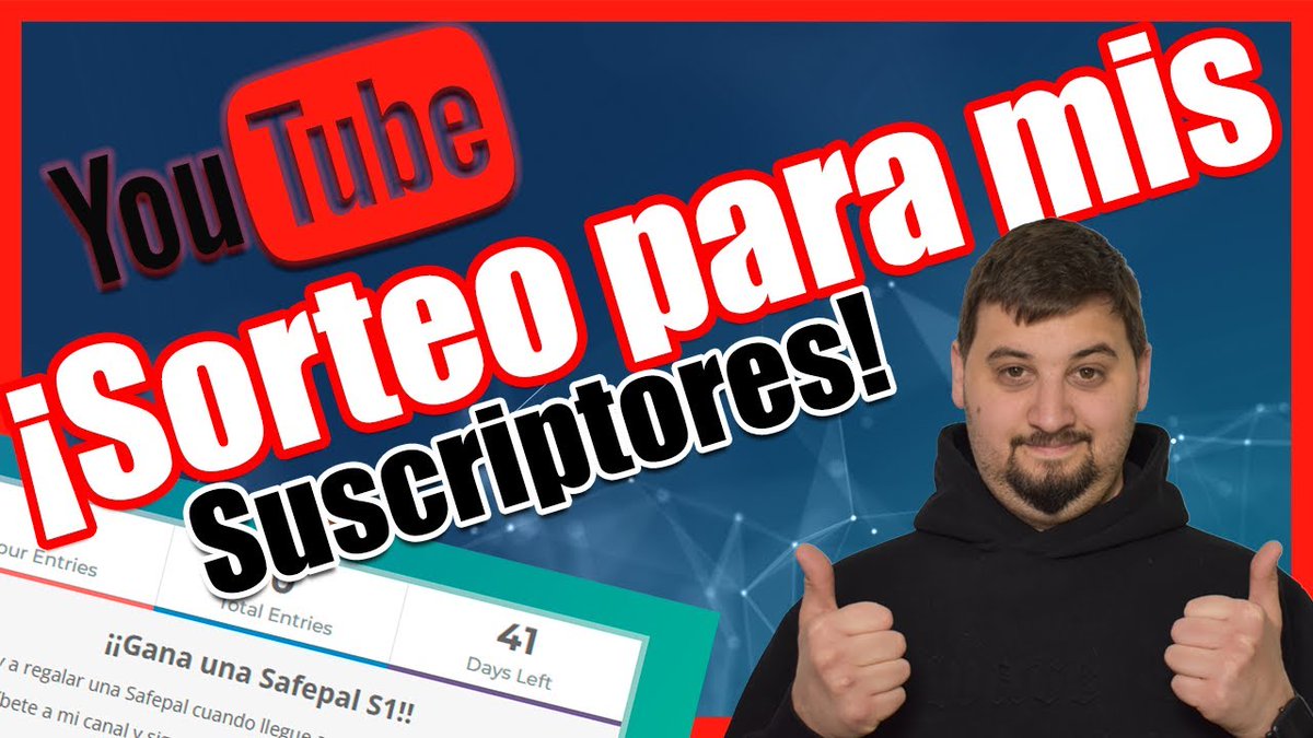 Tecneox's tweet photo. "✅¡¡Voy a regalar una Safepal S1 a mis suscriptores!! Sorteo por conseguir monetizar en YouTube!"

https://t.co/qiG4PgSAUn

#crypto #cripto #criptomonedas  #nft #sorteo #Crypto #cryptocurrency #Metaverse #Investing #NFTs #safepal #lottery #Gleam https://t.co/K5fMNrEFjg