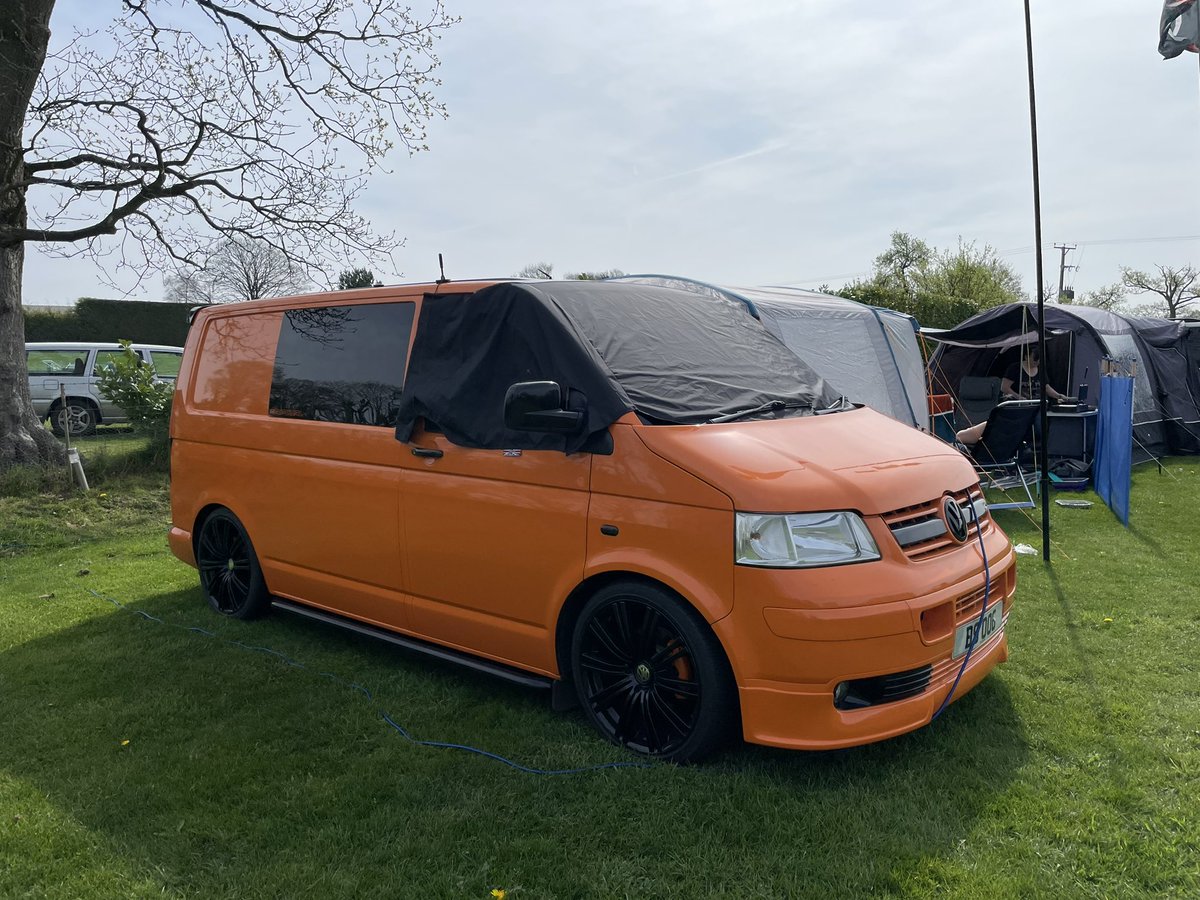dolphins_carter's tweet photo. Great weekend camping ⛺️🔥 #vanlife #vwcampervan #T5Transporter #vango https://t.co/8k3GHF6Nqd