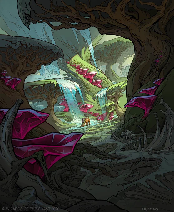When we bringing back #lovelylandscapes? Here's some of mine for Magic the Gathering. #mtg #ikoria 