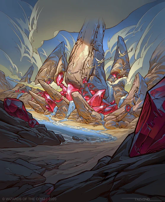 When we bringing back #lovelylandscapes? Here's some of mine for Magic the Gathering. #mtg #ikoria 