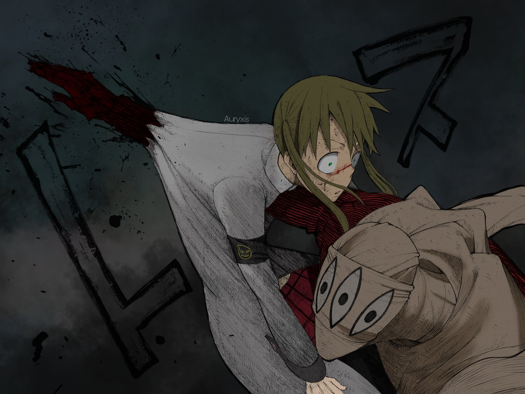 Maka vs Asura - manga color (Ig/tw: @Ben_gmcm) : r/souleater