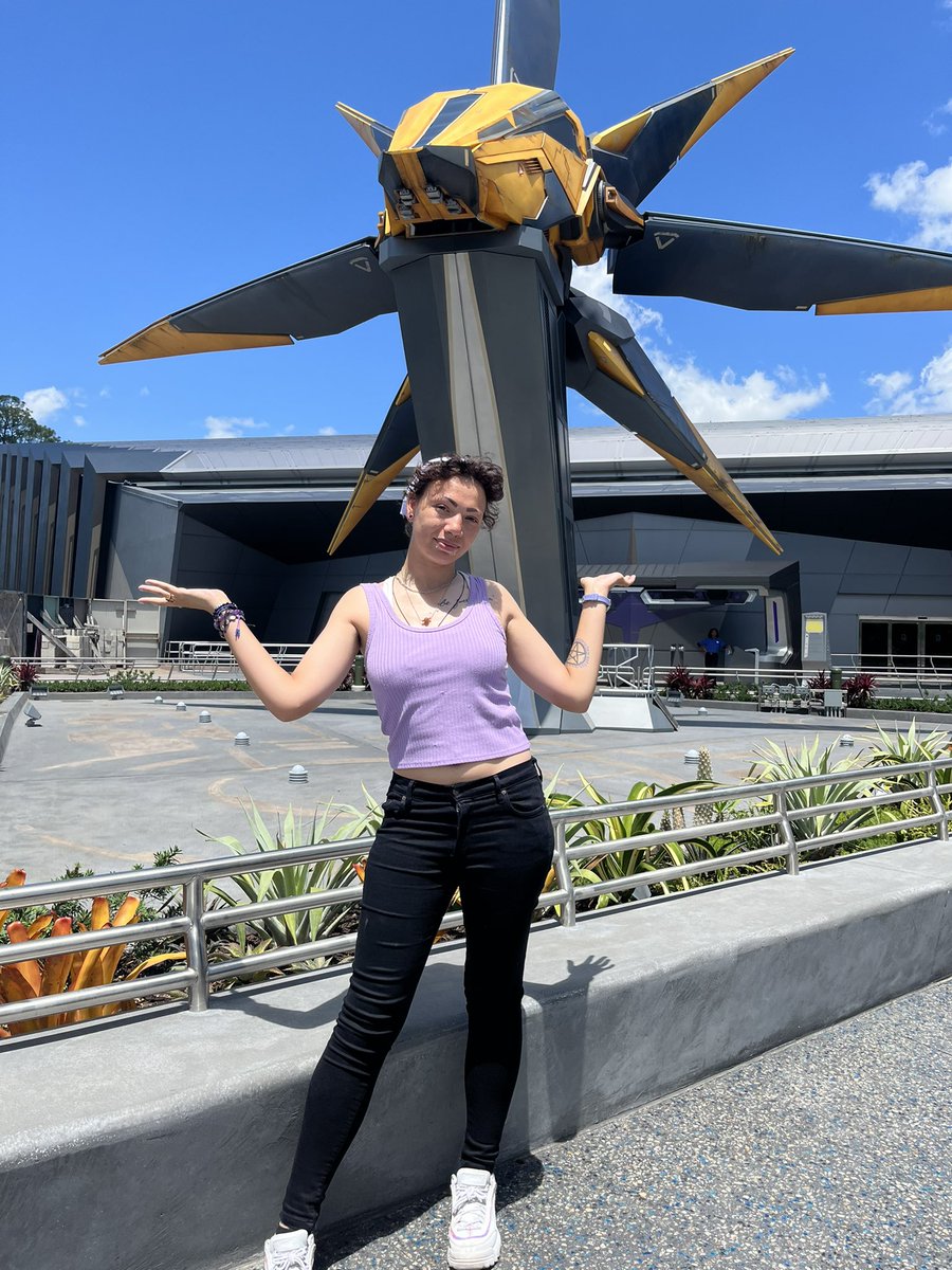 DawnieCrow's tweet photo. Went to the cast previews for guardians of the galaxy, it’s my new favorite ride at EPCOT https://t.co/DEXyvI5ZHh