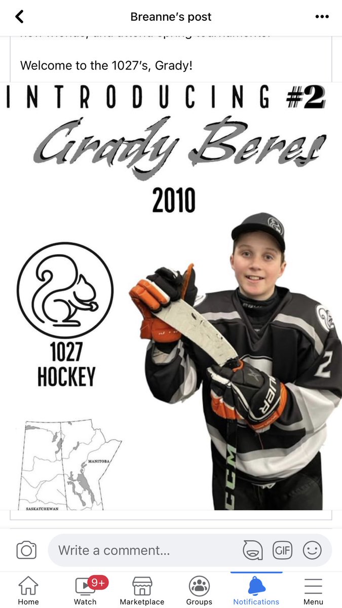 BreanneBeres's tweet photo. Gradys new spring hockey team😊 https://t.co/vpFwcOEw0S