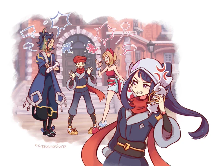This is how I see the meeting of Adaman and Irida goes down when we first met them LOL
#PokemonLegendsArceus 