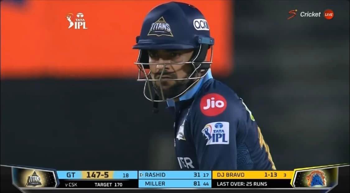 nkarabzai's tweet photo. Congratulations to GT
Specially to @rashidkhan_19 to his first match as captain
#gt
#ipl
#tataipl https://t.co/rXO8aER9g7
