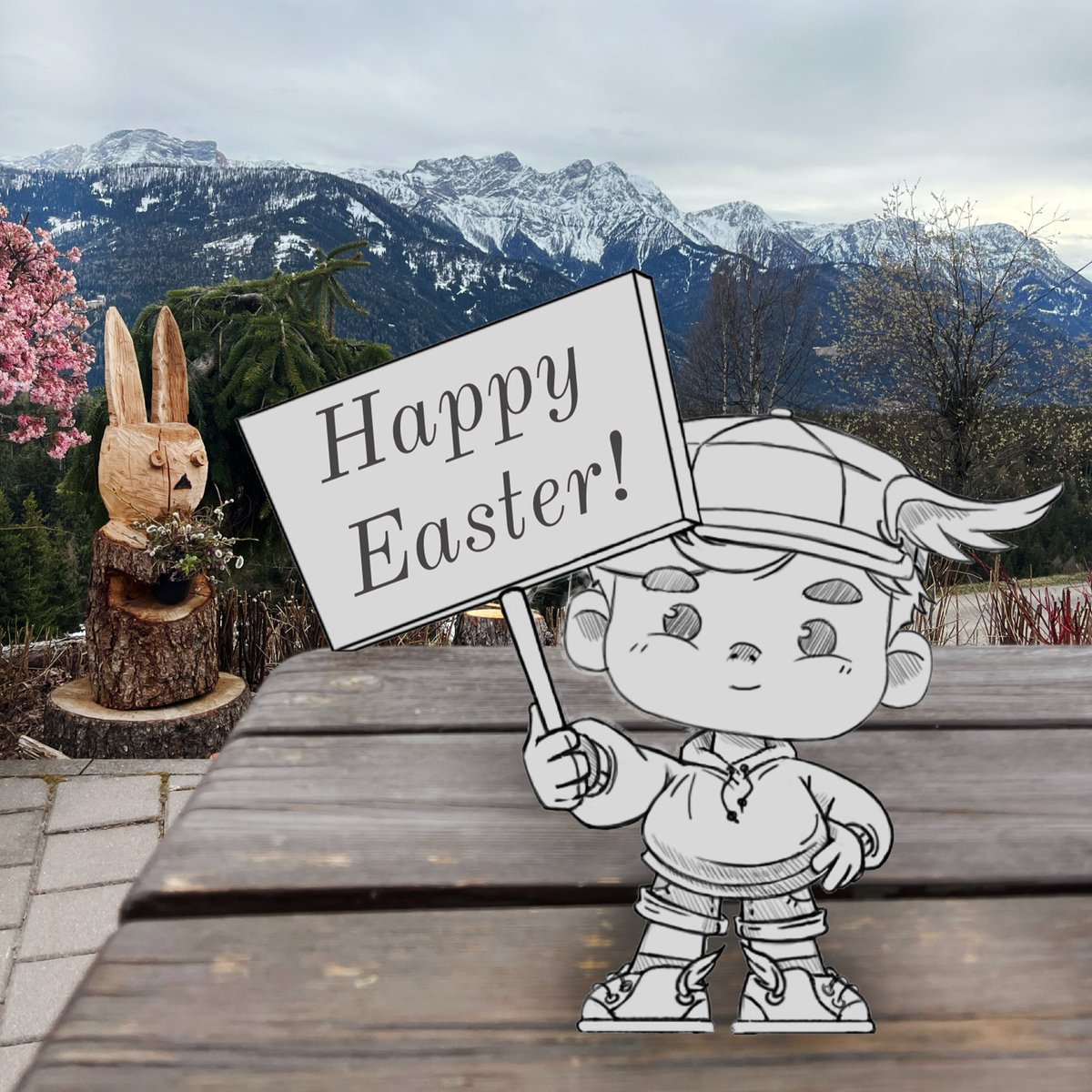 TheHermesNFT's tweet image. The Easter Bunny found his very own Hermes today in the Alps. 🐰Lets push the devs for a 3D AR version for my next appearance! Happy Easter Break Everyone! 🖤

#Easter #NFTeaster #NFTCommunity #NFTdrop #3DNFT #NFTProject