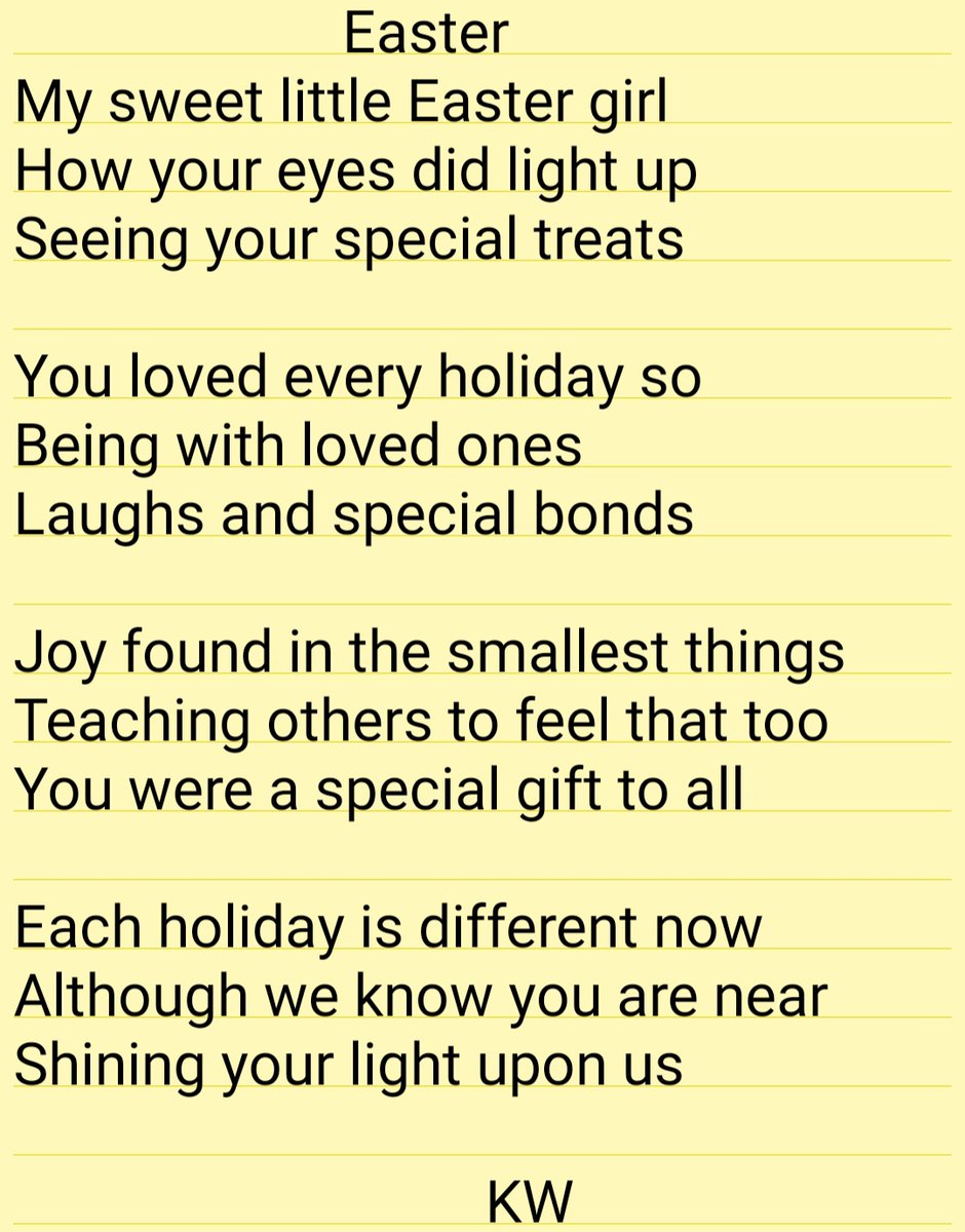 KathyWalcott's tweet photo. #Easter #EasterPoem #PoemForKelly https://t.co/HBqZo1lGbv