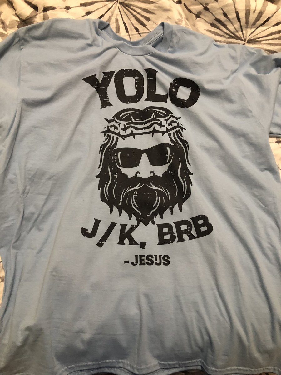 ngdpc1's tweet photo. Family shirts for today.  I mean, even if you’re an atheist, you gotta like the shirt. 😂 https://t.co/0NkVLBj8XG