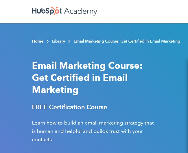  Curso de Email Marketing de  @HubSpotEspanol El email marketing es una de las estrategias de marketing más potentes que existe. Aprende a usarla en esta formación super completa.  https://academy.hubspot.com/courses/email-marketing