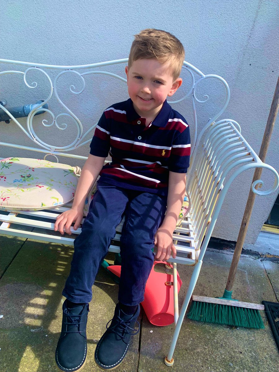 adele1985's tweet image. My James has had the best day! 🍫🐰💙