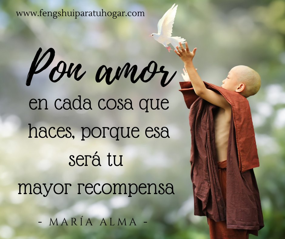 Pon amor siempre. Namaste 🙏#fengshuiparatuhogar
facebook.com/Mar%C3%ADa-Alm…