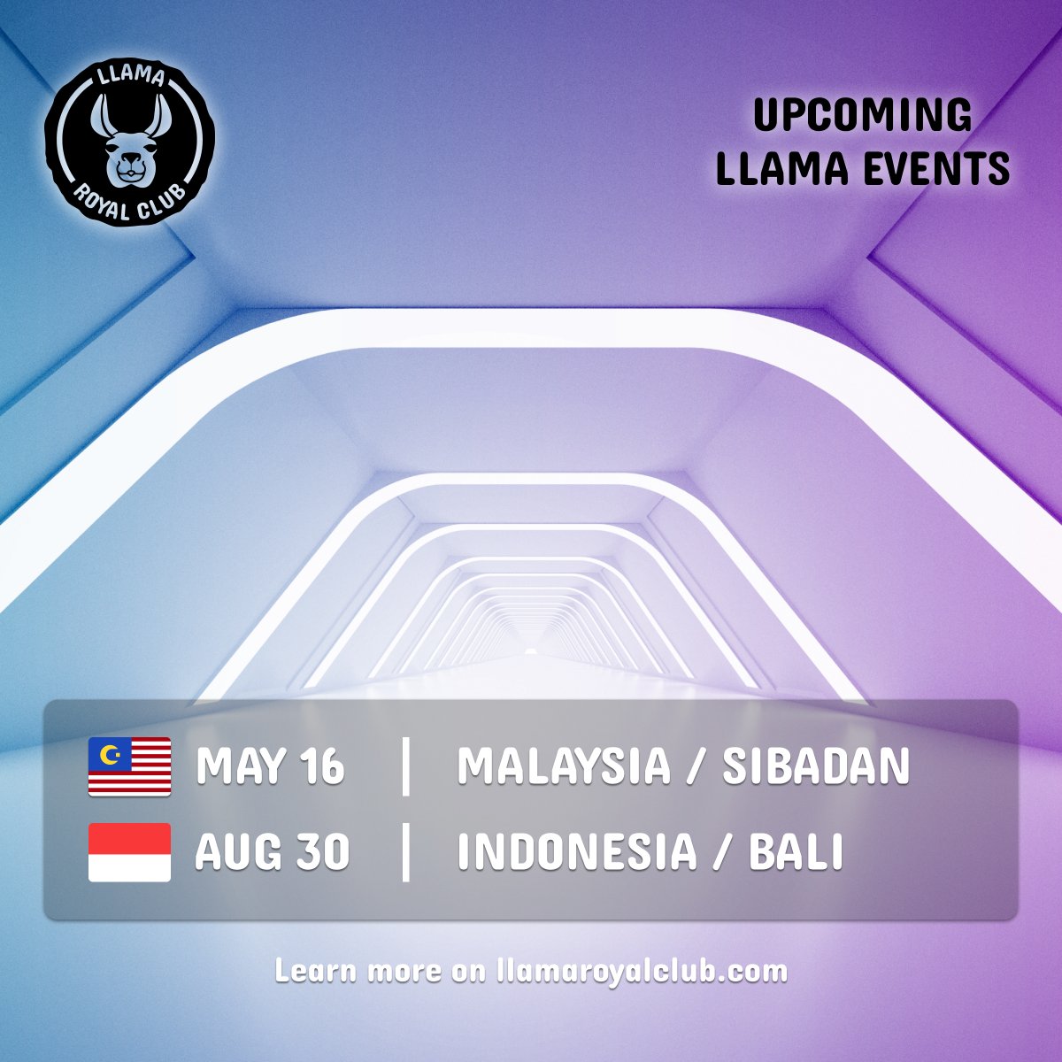 LlamaRoyalClub's tweet photo. Upcoming Llama Royal Events for Llama Royal NFT Holders

🔥 Llama Royal Merchandise coming before Malaysia trip!

Special activities, crypto and business talks, great celebrated people, and all of course behind the curtains.

#nft #nfts #opensea #openseanft #NFTCommunity https://t.co/IsA6dvzaSs