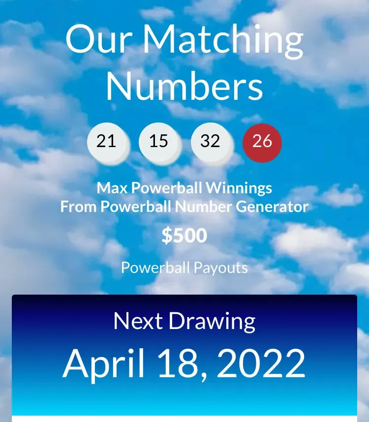 Our matching numbers could have won you up to $500.  Play smarter, generate better quick picks. 
#powerball #quickpick #abetterquickpick #palottery #NCLottery #NYLottery #IWonTheOHLottery #sdlottery #TNLottery #TexasLottery #ImaginationsUnite #LotsOfPeopleWin #NumberGenerator https://t.co/2QIcSQVcwz