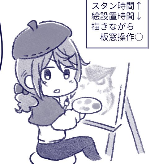 ちゃん画家ちゃん画家うるさいわりには、まともなちゃん画家を描いたことがない例 