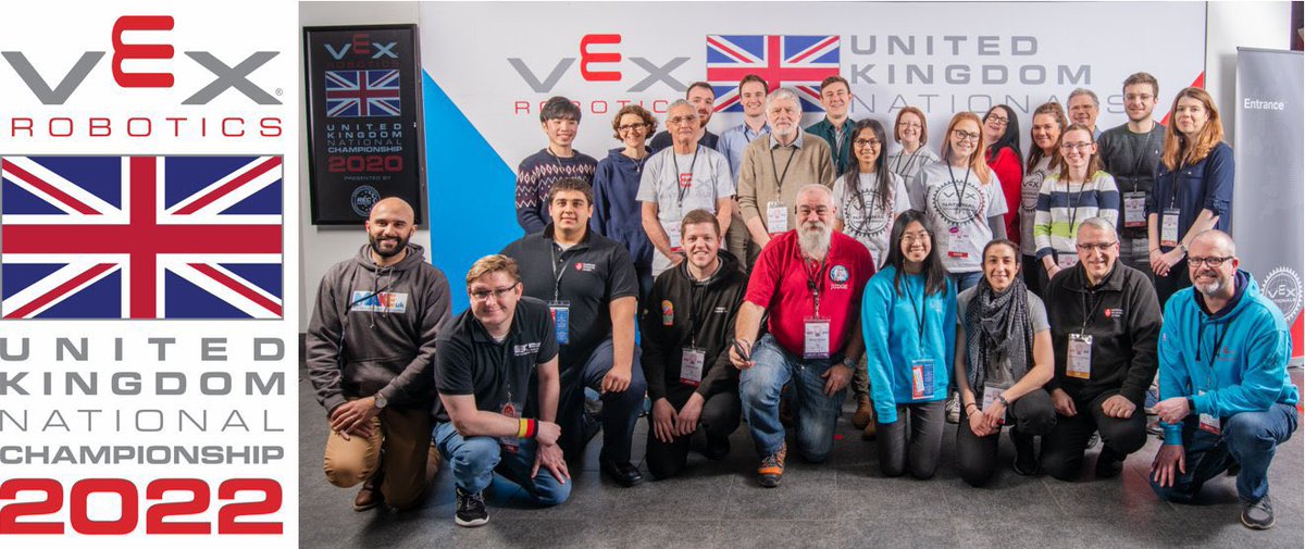There are still some judging spots left to fill for #VEXUKNationals taking place on 22/23 and 24/25 April in #Telford. If you’d like to get involved - and be an amazing inspirational role model for all the young girls competing - drop us a DM for more info!
