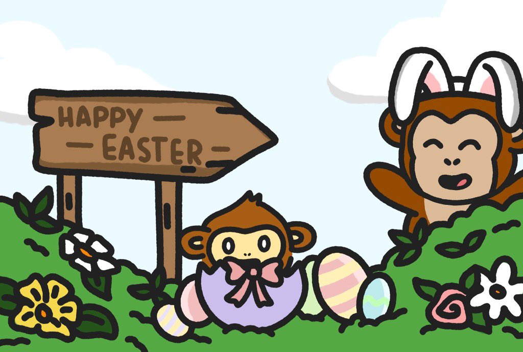 CoolMonkes's tweet photo. Happy Easter 🥚🧺 https://t.co/HWaKjTMCmF