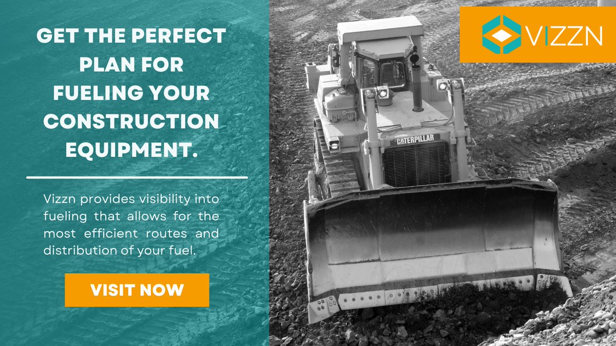 Vizzn_ca's tweet photo. Get the perfect plan for fueling your construction equipment. Vizzn provides visibility into fueling that allows for the most efficient routes and distribution, your crews can worry less.  #construction #contructiontechnology #heavycivil https://t.co/5cyp5Drsp4 https://t.co/Dh8QokHalB