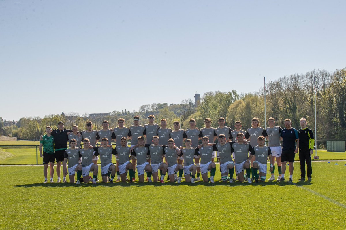 PBCCricket's tweet photo. A very successful U18 6 Nations for @IrishRugby culminated with a comprehensive victory over a game @Federugby with two of the tries coming from our own Ben O’Connor &amp; Danny Sheahan, and another good performance from Jacob off the bench. Many congrats to Head Coach, Paul Barr https://t.co/mpMRnodkYf