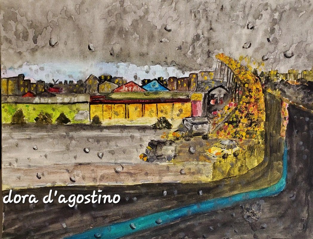 ArtistDora's tweet photo. I have been+will be busy the next couple of weeks, but I did manage to do a painting from 1 of my photographs.What do you think? It needs a little touch-up here+ there.
11"x14"
@FiorDiDee

Rush Hour Rainstorm
#art
#Brooklyn
#watercolor
#WIP
#ArtistOnTwitter
#WatercolorPainting https://t.co/pJrvwuE7Gj