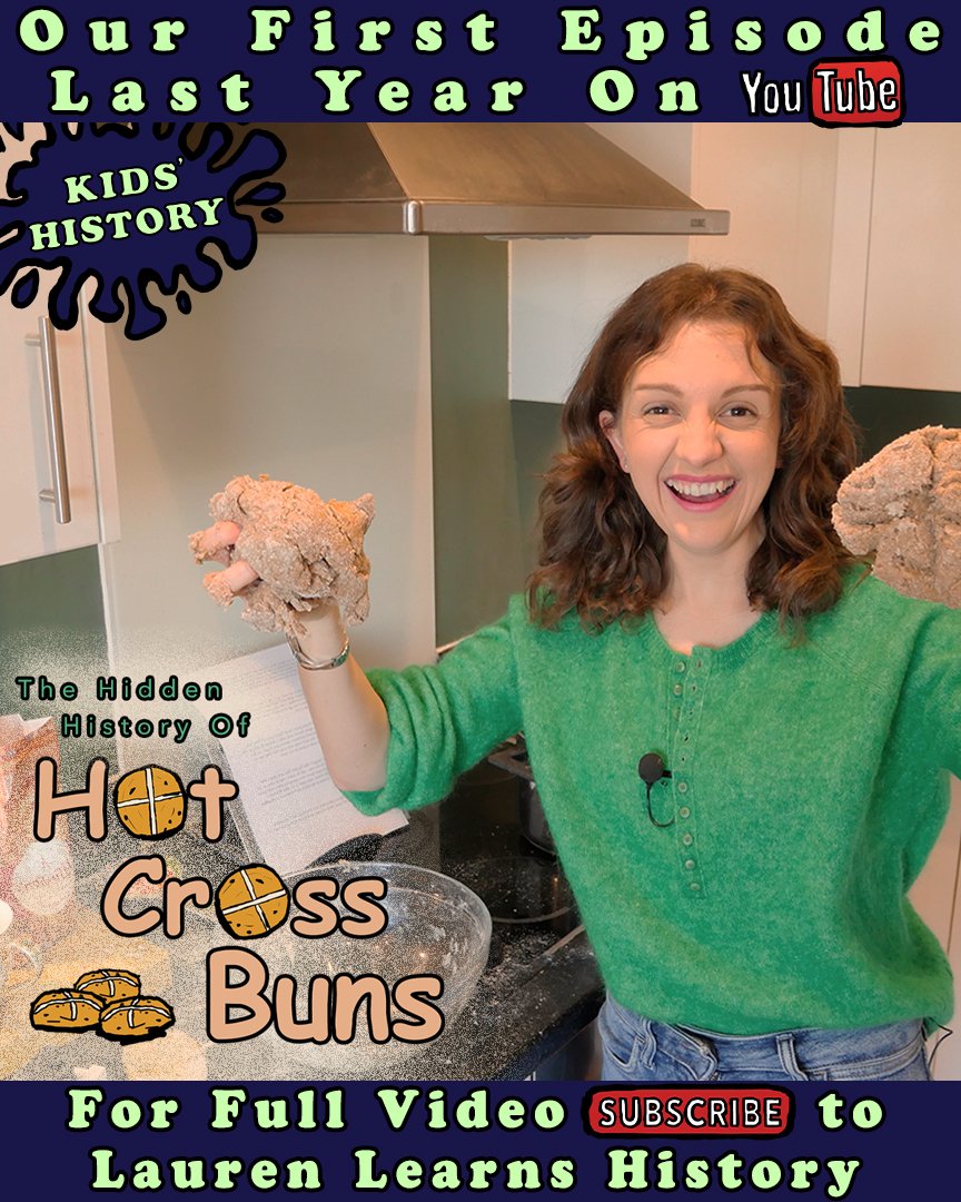 Lauren_Grierson's tweet photo. This time last year @Museum_Lads and I posted the first episode of our kids history channel (to about 30 subscribers!) You have to start somewhere &amp; we started in our kitchen with some very dodgy home baking 😆

📺Episode can still be seen here: https://t.co/AxSU31EUqo https://t.co/KNGlqIejJz