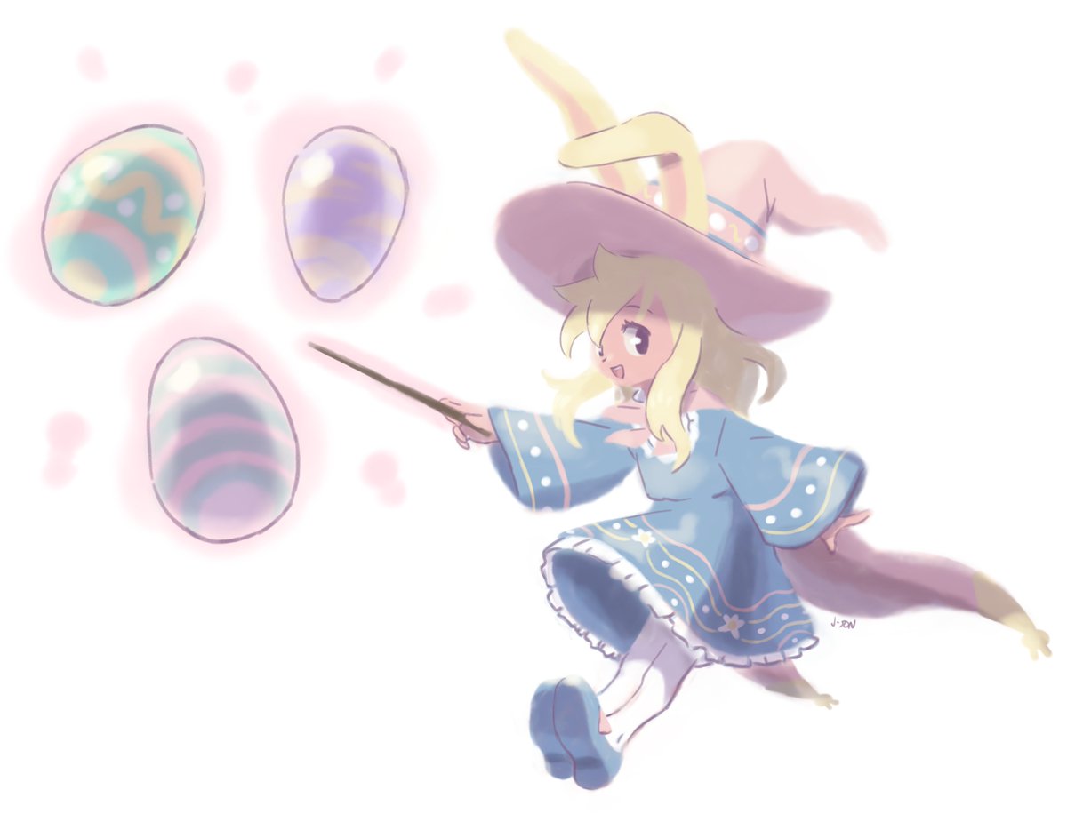 It's Easter, but I also wanted to draw a witch