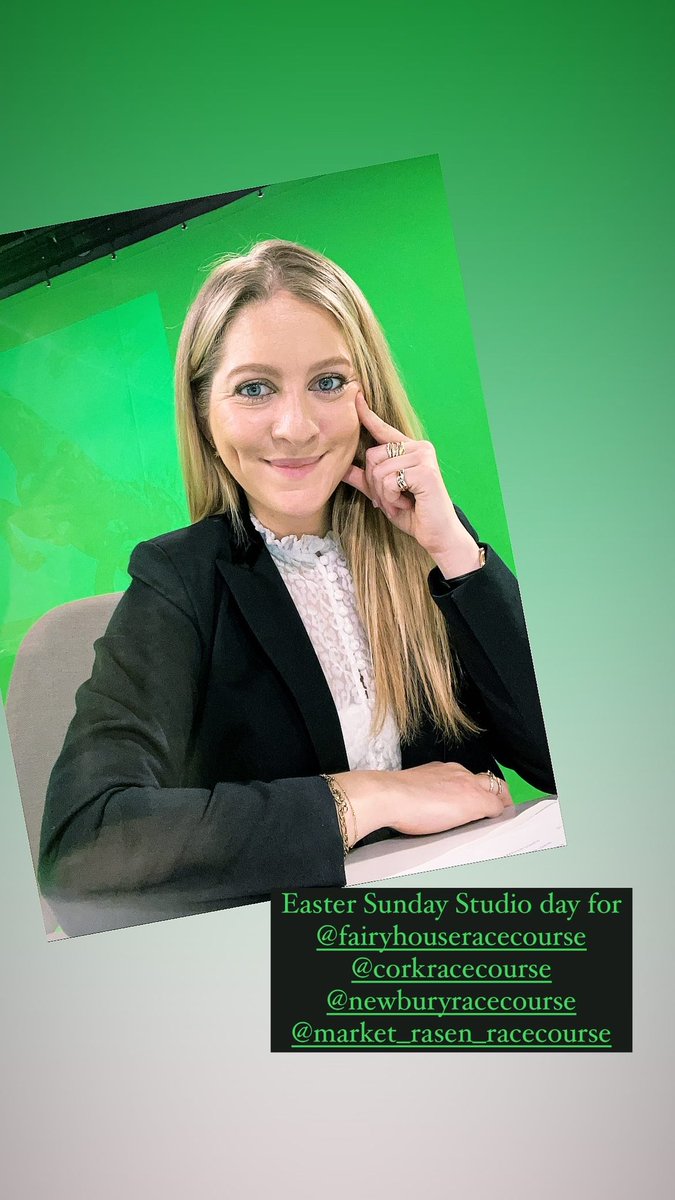 jess_stafford_'s tweet photo. Busy Easter Sunday holding the fort on @RacingTV with the perfect blend of jumps &amp; flat talent for the future on show 🌟

#galopindeschamp #lifeofdreams #walkofstars https://t.co/NdtP9TUiCH