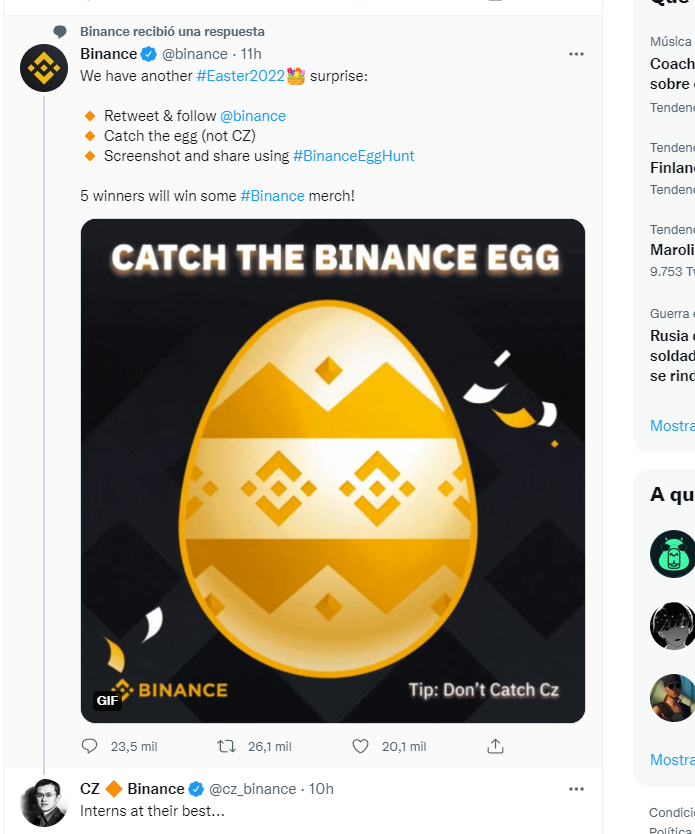 Chtn1903's tweet photo. #BinanceEggHunt https://t.co/QKLdn5a5z8