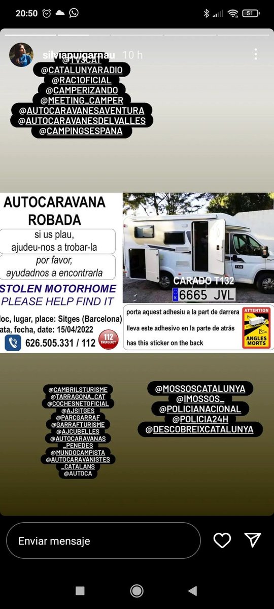 Raulsteve's tweet photo. Robada el Viernes #retwittear please https://t.co/VM9QHMePvi