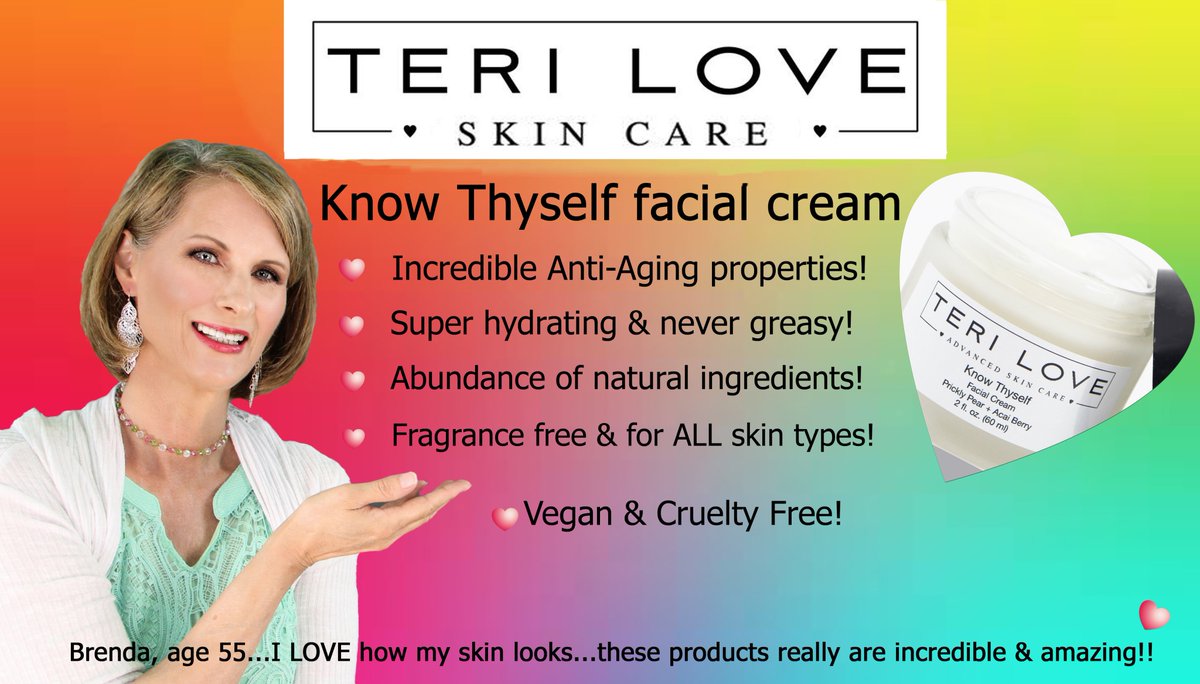 Know Thy Self is a luxurious facial cream that will leave your skin smoother, super hydrated without feeling greasy &amp; baby soft! Now with SEZZLE you can make just 4 easy installments of $13.82 w/ my Code: BRENDALOVE terilove.com Stay Safe #skincareroutine