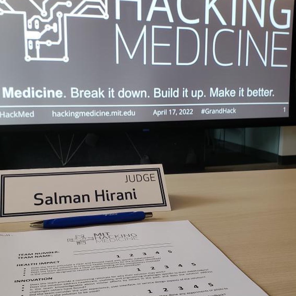 AmerAcadPainMed's tweet photo. We are excited to announce AAPM’s Director of Innovation @salmanhirani is a judge at #GrandHack22 this weekend! #innovation https://t.co/yCIXhR8os8