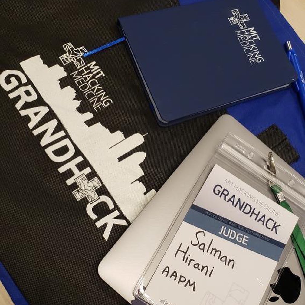 AmerAcadPainMed's tweet photo. We are excited to announce AAPM’s Director of Innovation @salmanhirani is a judge at #GrandHack22 this weekend! #innovation https://t.co/yCIXhR8os8
