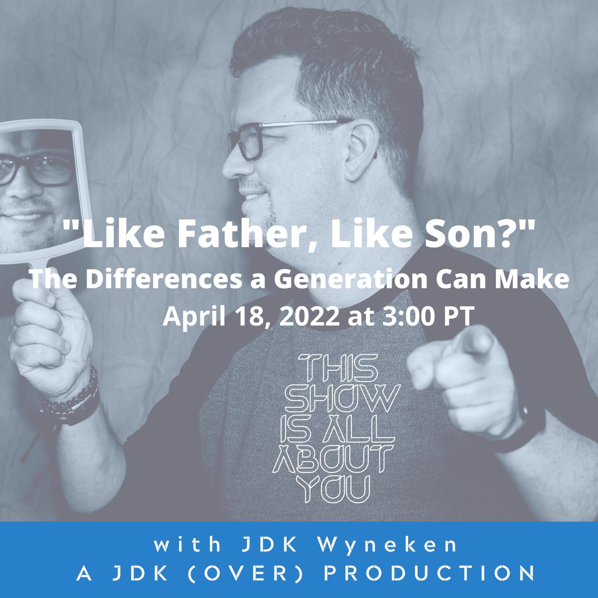 New station, new one-hour format = Cool New Content, including interviews. I'm starting off with one of my favorite people and biggest fans - my Dad. He's REAL. Join us live, 4/18 at 3pm PT on <a href="/AM880KIXI/">AM 880 KIXI</a> or download from your podcast home. Thx, All. 

#PodNation #WritingCommunity