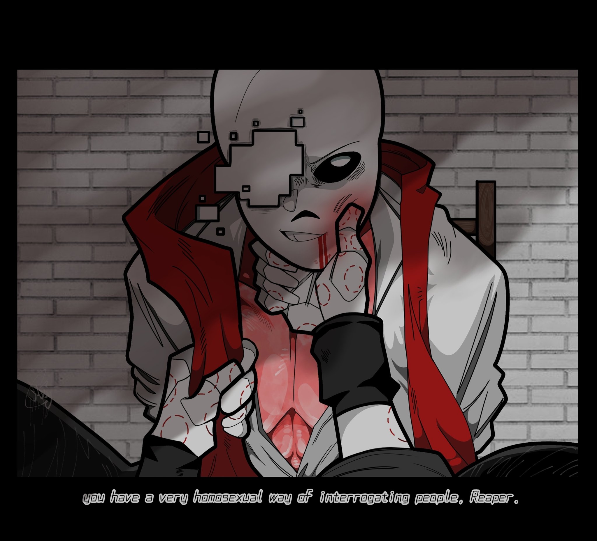 Exe(Geno!Sans x Reaper!Sans) by UndertalePresent on DeviantArt