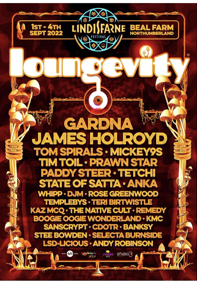 lindisfarnefest's tweet photo. Welcome to @loungevity_ 🧡 an eclectic mix of musical styles #electonica #funk #soul #hiphop #bhangra #reggae #cumbia and more in a beautiful tent, with stunning decor, beer and loads of sofas 🛋 😊 we’ll save you a seat 😘 #Lindisfarnefestie2022 #festival #Northumberland https://t.co/Ph9e6vTmUy