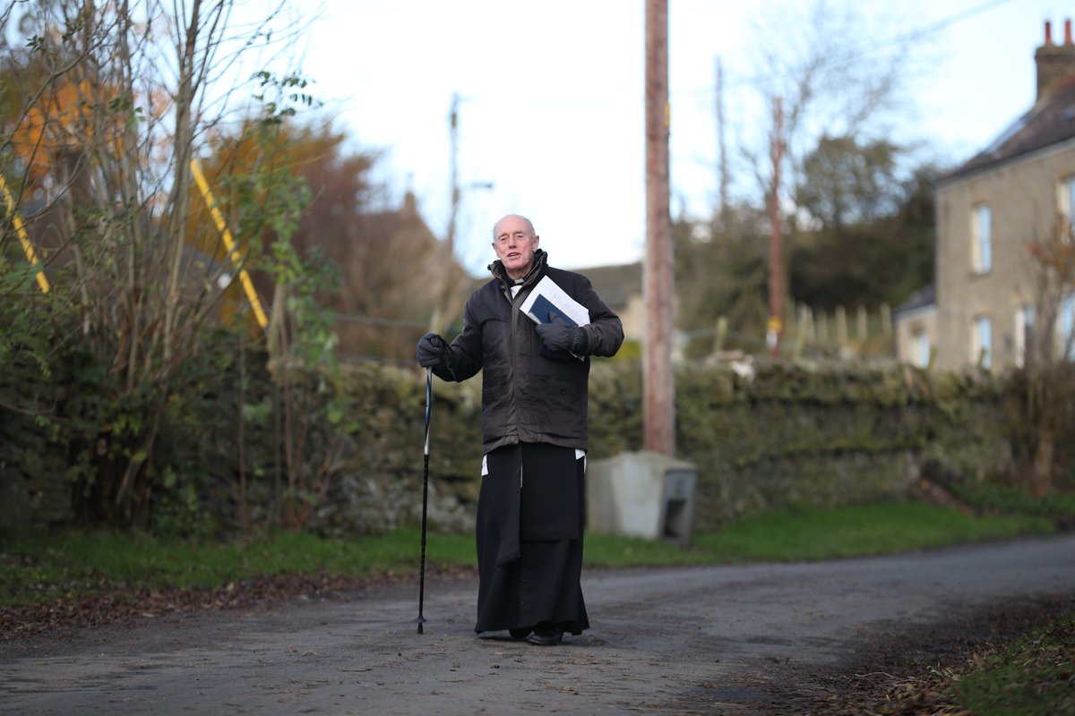 Gsxr1000UKKO's tweet photo. Canon Bill Broad said goodbye today to his parish in Thornley Tow Law, County Durham, he will be greatly missed #church #retirement #easter #thornley #billbroad https://t.co/QSAlxYpIe6