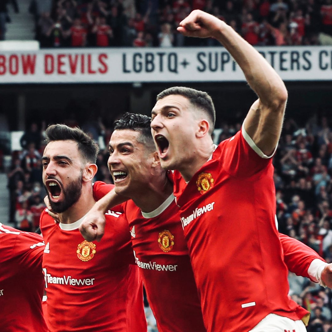 Manchester United'lı Oyuncuların Sevinci