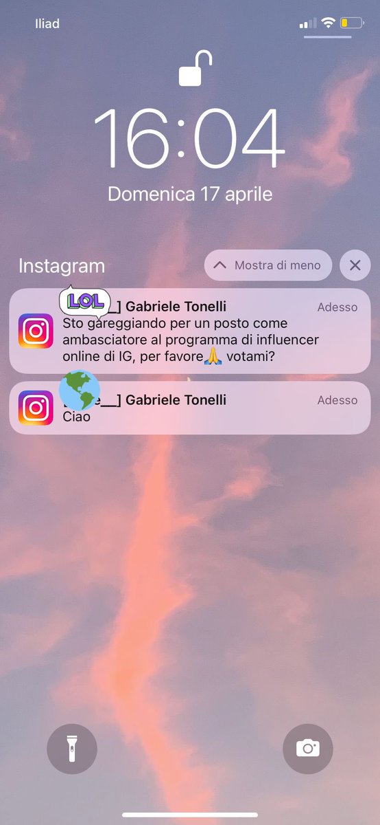 gtunel_'s tweet photo. Se vi arrivano questi messaggi dai vostri amici/ follower su IG vi stanno per hackerare il profilo. NON RISPONDETE. Fate girare https://t.co/kc59uaDtUE