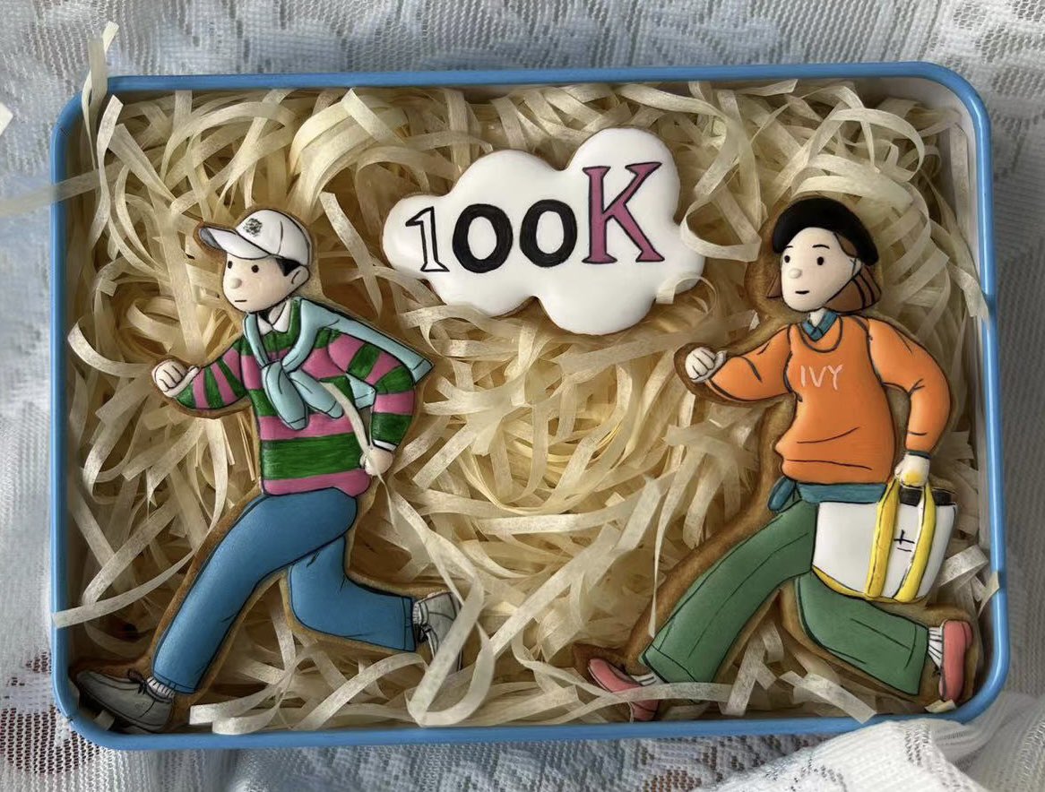 wawe2573's tweet photo. @BBRCOfficial Congrats for the 100K+ followers. ❤️The art of IVY BOYS is so amazing and I believe this project will be the next blue chip.🚀🔥 Here is the IVY BOYS and IVY GIRLS cookie I made during this weekend. Hope you like it. @MrGentleApe @MrHaotoshi @tacocat5555
 #nft https://t.co/CnLHcTmQGm