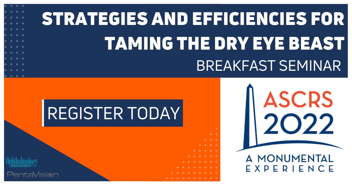 LisaFeulner's tweet image. Heading to D.C. for #ASCRS2022? Don’t miss the breakfast seminar where I’ll be presenting strategies + efficiencies to tame the dry eye best. Discover proven clinical + practice insights to streamline the management of dry eye patients. Register here: bit.ly/3Kyj7w6