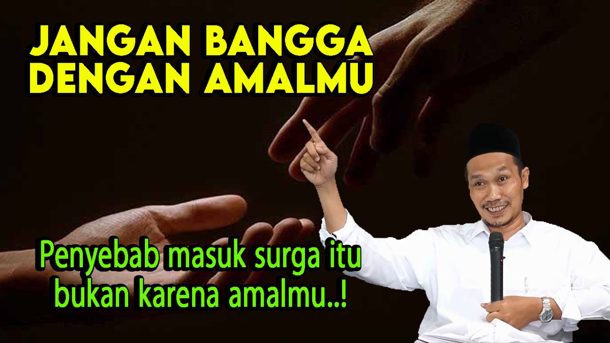 kt_gusbaha's tweet photo. Janga sekali-kali kalian membanggakan amal kebaikan yang pernah dilakukan selama hidup didunia, karena kalian masuk surga itu bukan karena amal melainkan karena Rahmat Allah Ta'ala: https://t.co/8myMRbjJP2 via @YouTube 

#GusBaha
#NgajiGusBaha
#Trending 
#FYP https://t.co/ZQXkiuFRnN