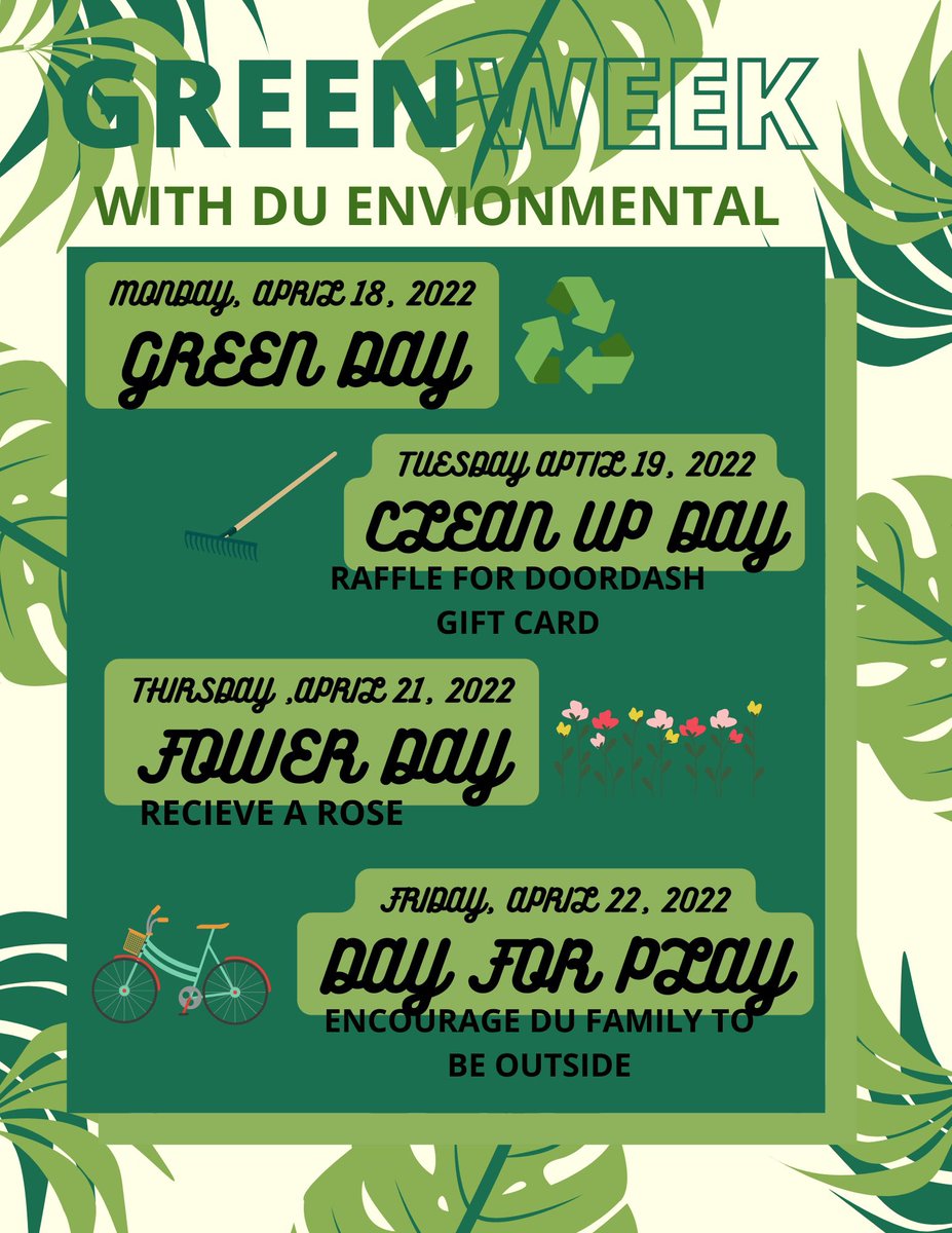 DuEnvironmental's tweet photo. Go Green With DU Environmental ♻️🌳 https://t.co/Y4KVaaCqNU