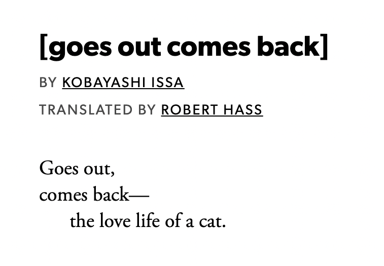 PoetryFound's tweet photo. On this National Haiku Poetry Day, learn more about the possibilities of the Haiku form, and maybe give it a go yourself. https://t.co/DTGKcggnTP https://t.co/1lSufJX0be