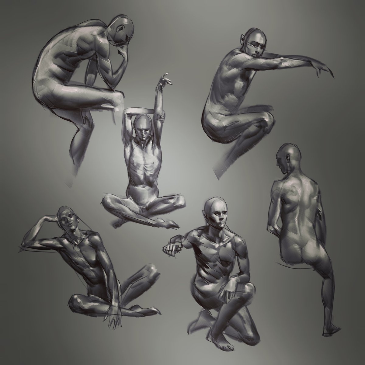 More #figurary studies from #croquiscafe