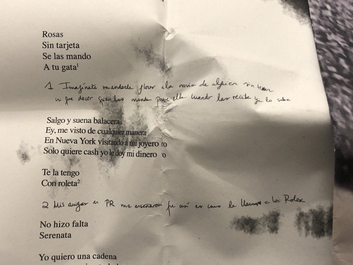 cestestristek's tweet photo. Rosalía haciendo notas de la letra de CHICKEN TERIYAKI https://t.co/MfU4FItYNL